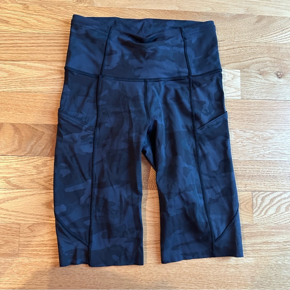 Lululemon Camo Biker Shorts